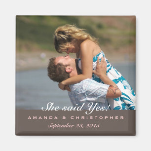 Íman Salve a data moderna, castanho e ímã rosa