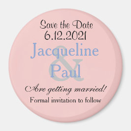 Íman Salve a Data Rosa Pastéis Azuis