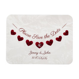 Íman Salve a data ruby 40º aniversário de casamento