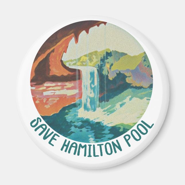 Íman Salve a Piscina de Hamilton - Magneta da cozinha (Frente)