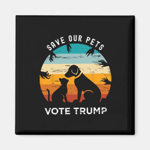 Íman Salve Nosso Pet Vote Trump 2024 Engraçado Gato Pov