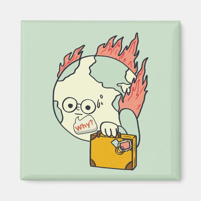 Íman Salve nosso planeta - Dia da Terra (Frente)