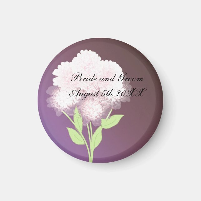 Íman Salve o Dia Floral Roxo (Frente)