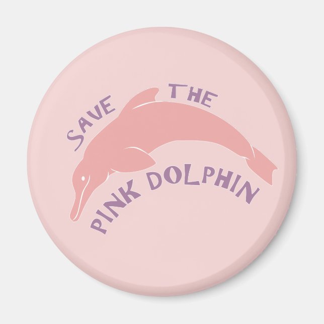 Íman Salve o Golfinho Rosa (Frente)