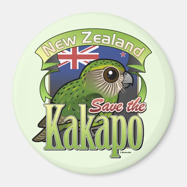 Íman Salve o Kakapo da Nova Zelândia (Frente)