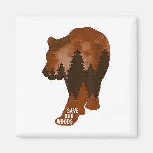 Íman Salve o nosso Urso de Proteção Ambiental das Flore