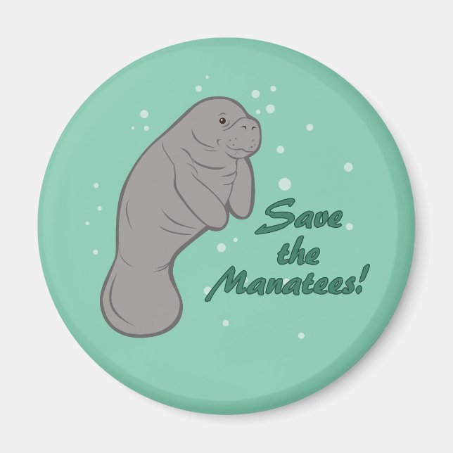 Íman Salve os Manatees! (Frente)