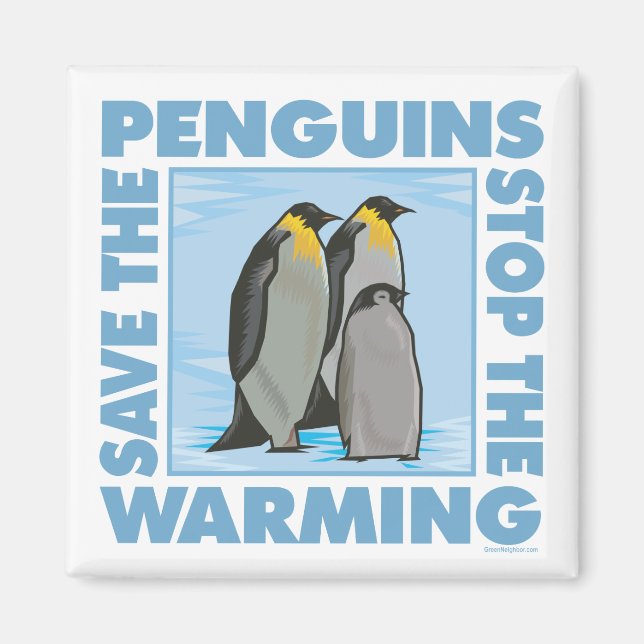 Íman Salve os pinguins (Frente)