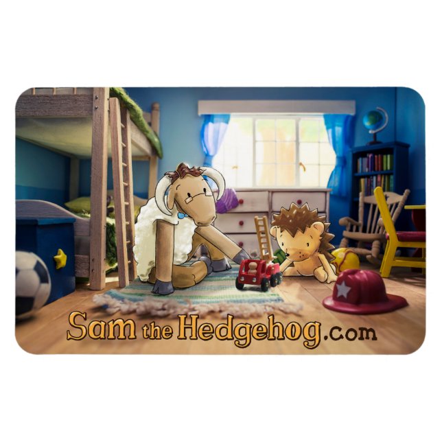 Íman Sam the Hedgehog - Imã de geladeira (Horizontal)