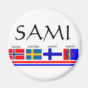Íman Sami and Scandinavian flags
