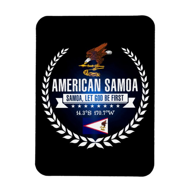 Íman Samoa Americana (Vertical)