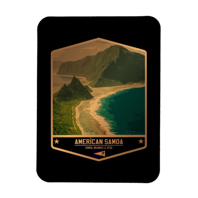 Íman Samoa Americana (Vertical)