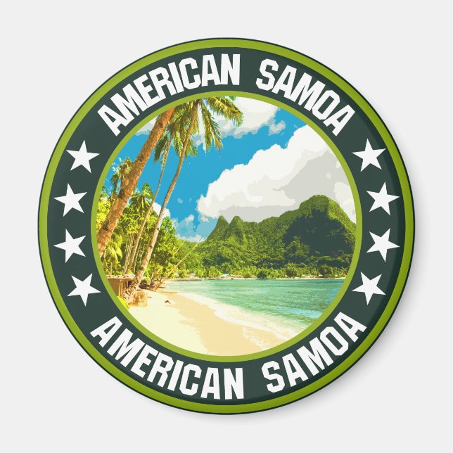 Íman Samoa Americana (Frente)