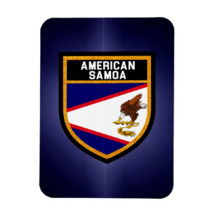 Íman Samoa americana Flag