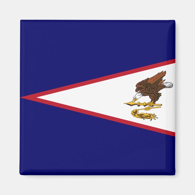Íman Samoa americana Flag (Frente)