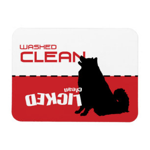 Íman Samoyed Husky Dog Dishwasher Magnet - Licked Clean