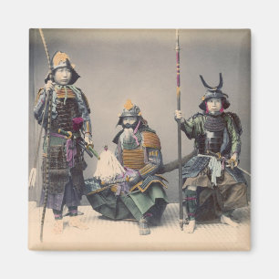 Íman Samurai 3 no ímã da foto do vintage da armadura