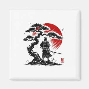 Íman Samurai Aikido Japonês Árvore De Paz De