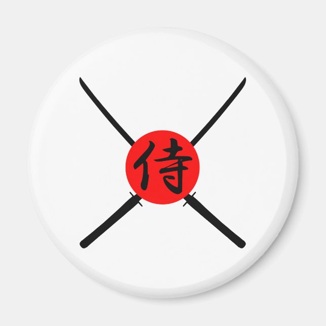 Íman SAMURAI - Espada & Kanji (Frente)