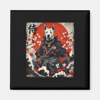 Íman Samurai Pitbull japonês Tattoo Kawaii Ukiyo-e Nin