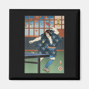 Íman Samurai Play Mesa Tênis Ping Pong Ukiyoe