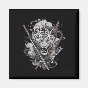 Íman Samurai Ronin Japonês Katana Japão Tiger Ta