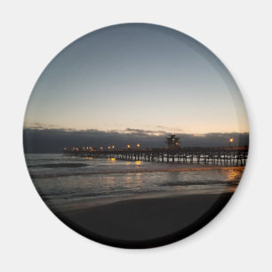 Íman San clemente pier night time oceano california
