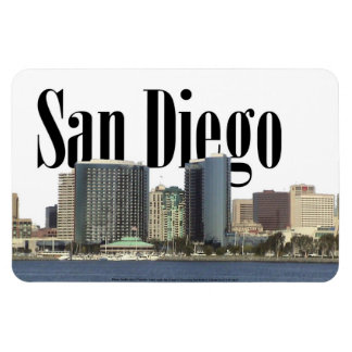 Íman San Diego CA Skyline com San Diego no céu