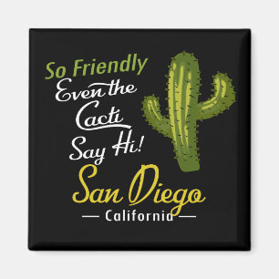 Íman San Diego Cactus — Retro Engraçado