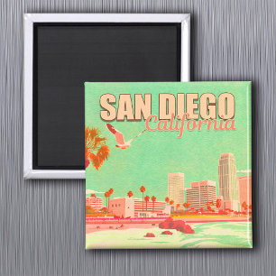 Íman San Diego California Centro Souvenirs nos anos 50