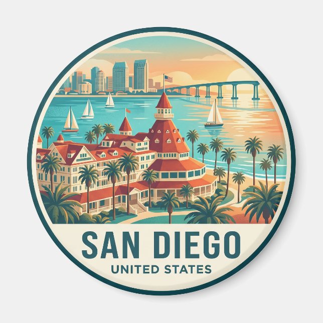 Íman San Diego Coronado Califórnia (Frente)