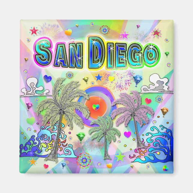 Íman San Diego Deep Dream Magnet (Frente)