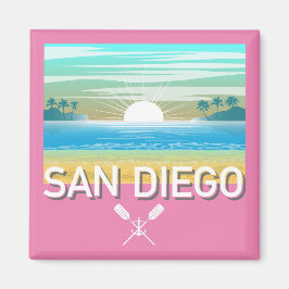 Íman San Diego Design - Ímã Quadrado