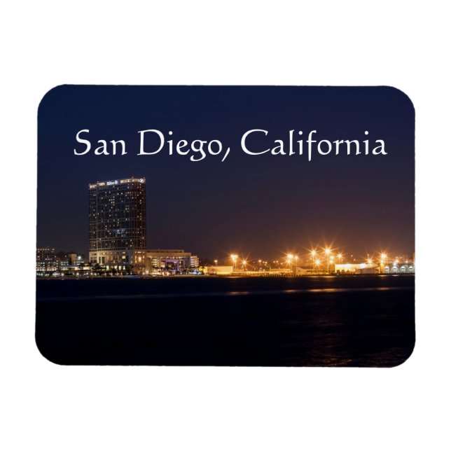 Íman San Diego Harbor à noite (Horizontal)