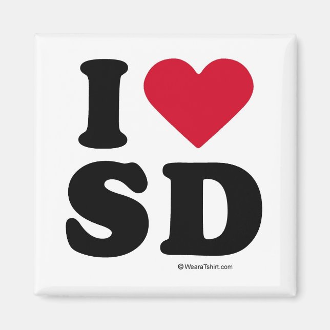 ÍMAN SAN DIEGO - "I LOVE SD" "I LOVE SAN DIEGO" (Frente)