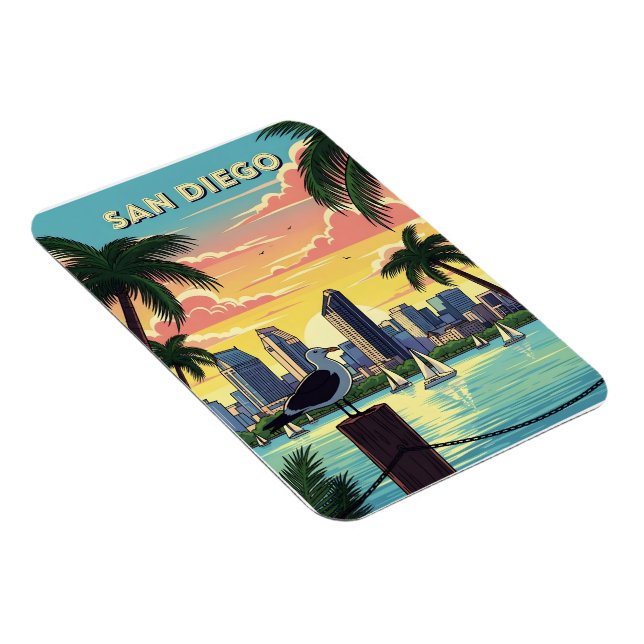 Íman San Diego, Linha do horizonte da Califórnia com ga (Lado Direito)