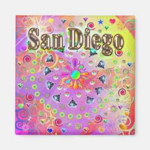 Íman San Diego Lucky Ouro Magnet