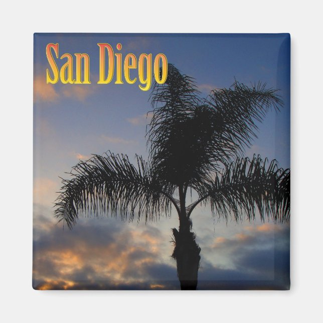 Íman San Diego Palm Tree Magnet (Frente)