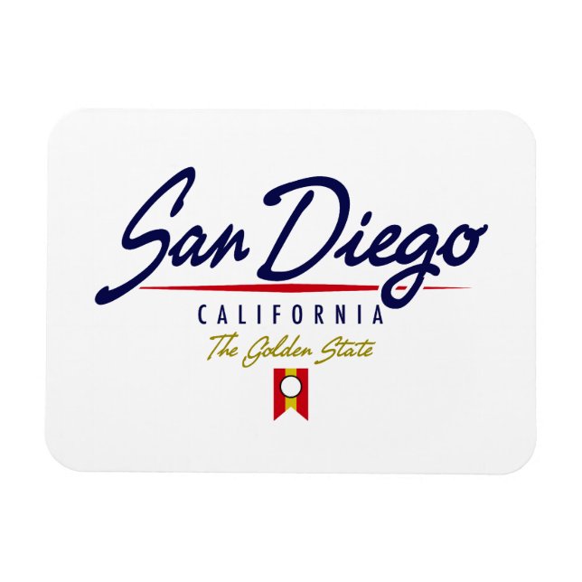 Íman San Diego Script (Horizontal)
