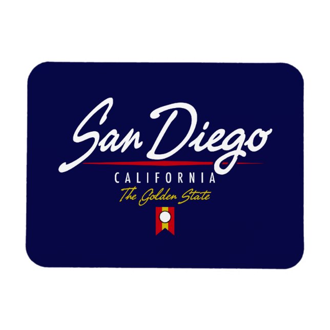 Íman San Diego Script (Horizontal)
