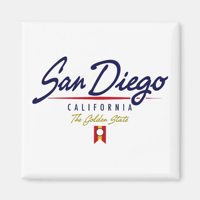 Íman San Diego Script (Frente)