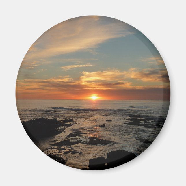 Íman San Diego Sunset II Vista da Califórnia (Frente)