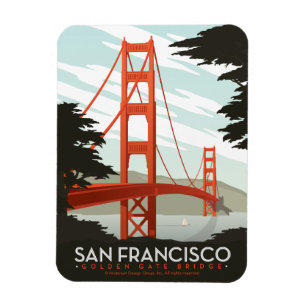 Íman San Francisco, CA - golden gate bridge