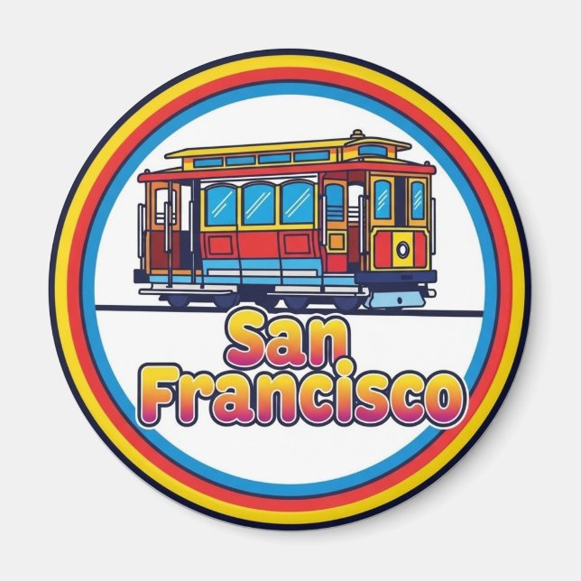 Íman San Francisco Cable Car California  (Frente)