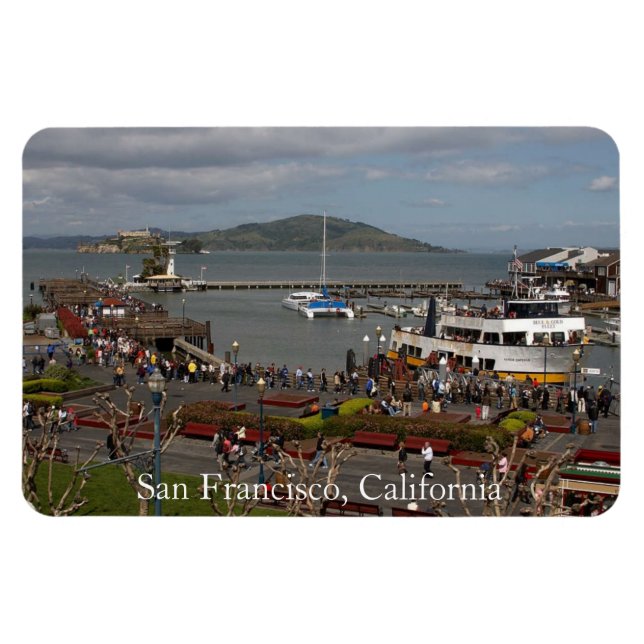 Íman San Francisco, Califórnia Premium Flexi Magnet (Horizontal)