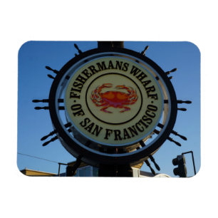 Íman San Francisco Fish mans Wharf Photo Magnet