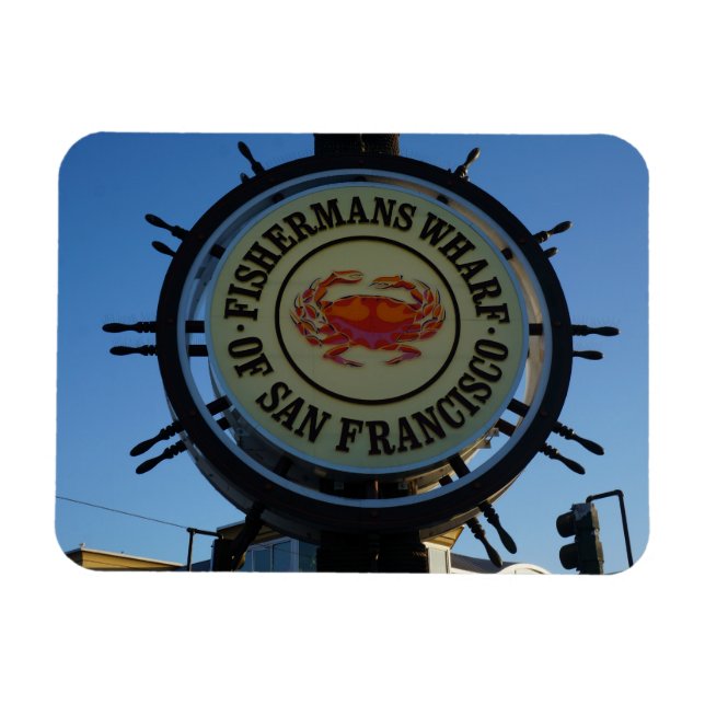 Íman San Francisco Fish mans Wharf Photo Magnet (Horizontal)
