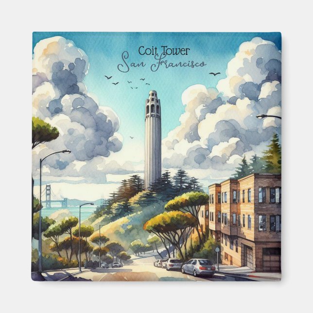 Íman San Francisco Landmark Souvenir (Frente)