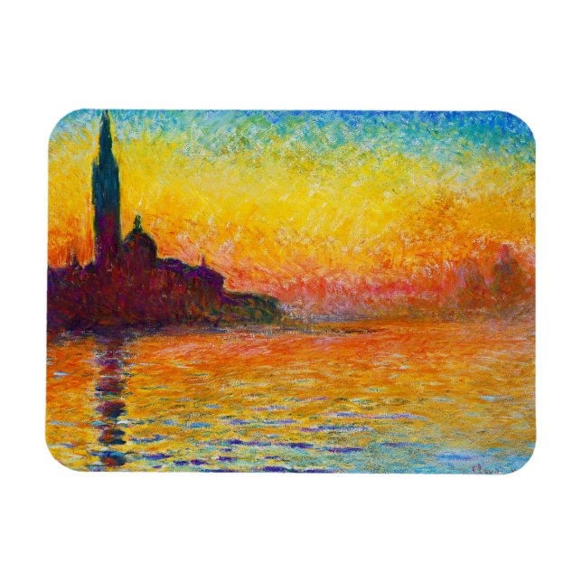 Íman San Giorgio Maggiore em Dusk Claude Monet (Horizontal)