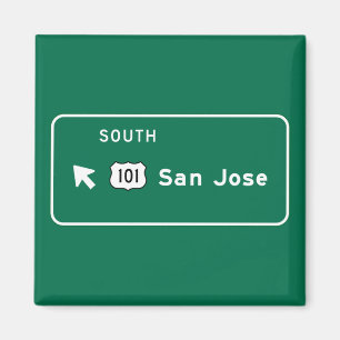 Íman San Jose, sinal de estrada de CA